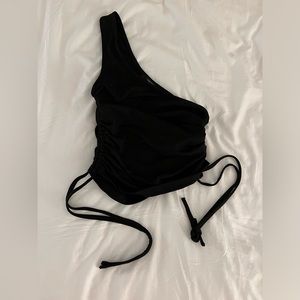 Adjustable one shoulder top